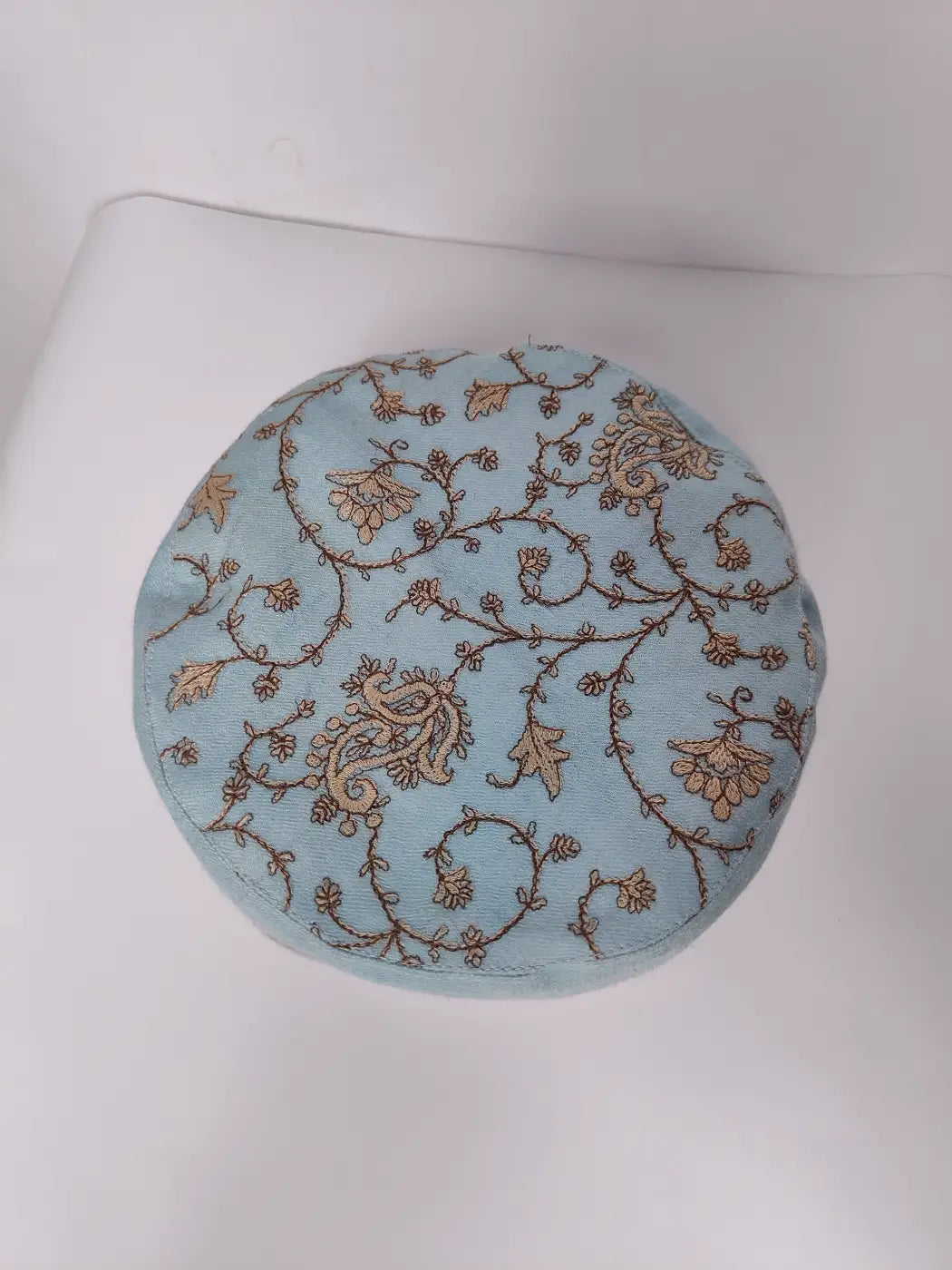 Kashmiri Cap Shahkar with Machine Sozni Embroidery