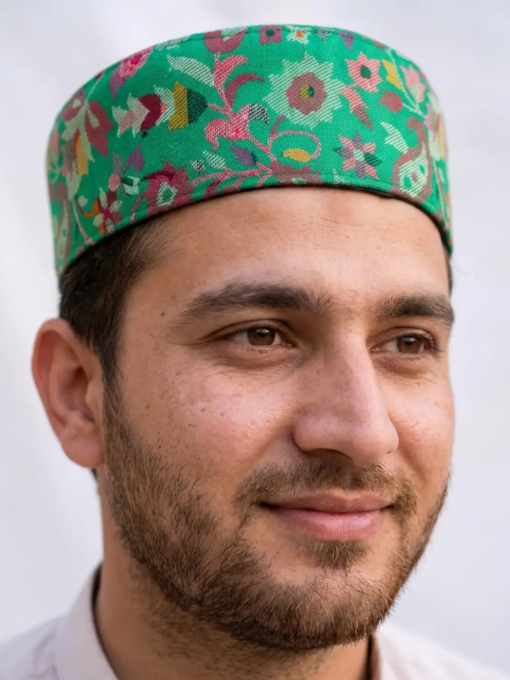 Mehboob Dastar | Kashmiri Kani Cap in Green
