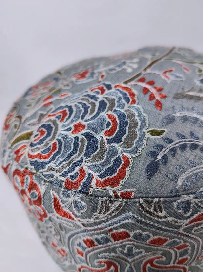 Kashmiri grey cap with aari embroidery