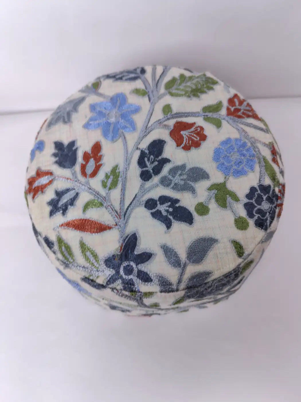 Kashmiri cap in white top side