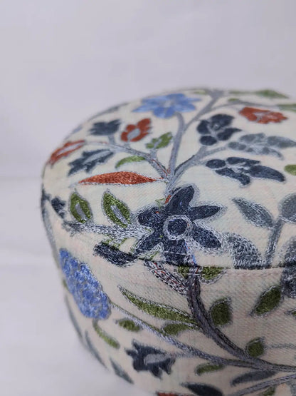 Kashmiri topi with aari-embroidery