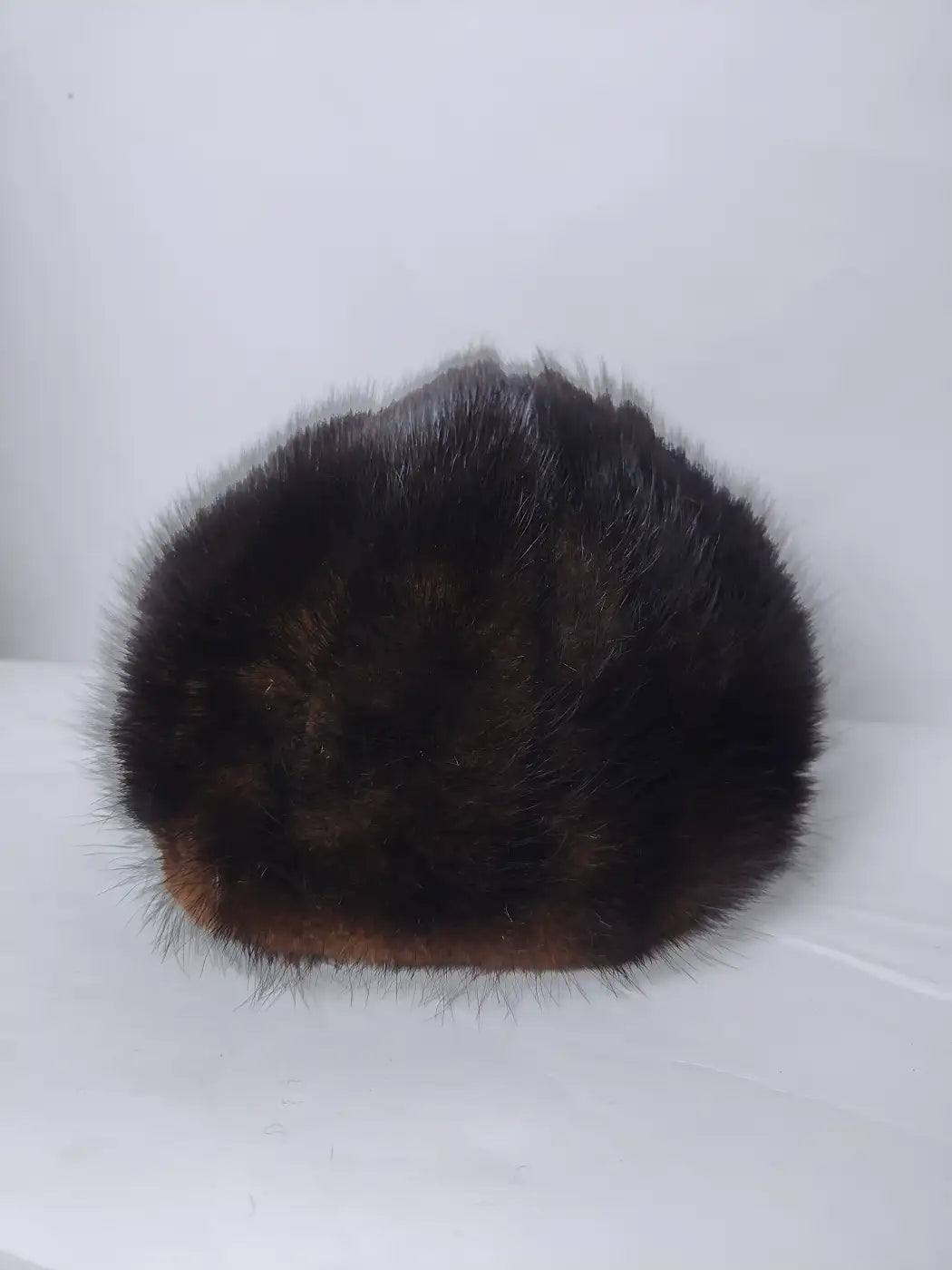 fur cap in brown