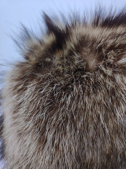 fur cap in brown