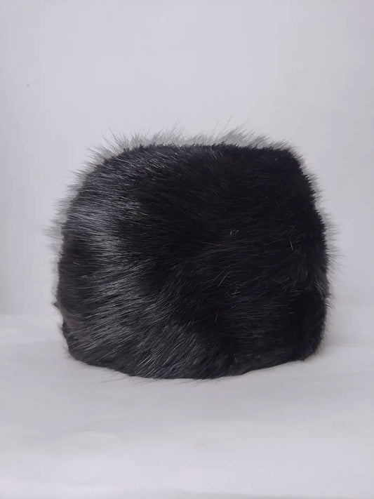 Kashmiri fur cap in black