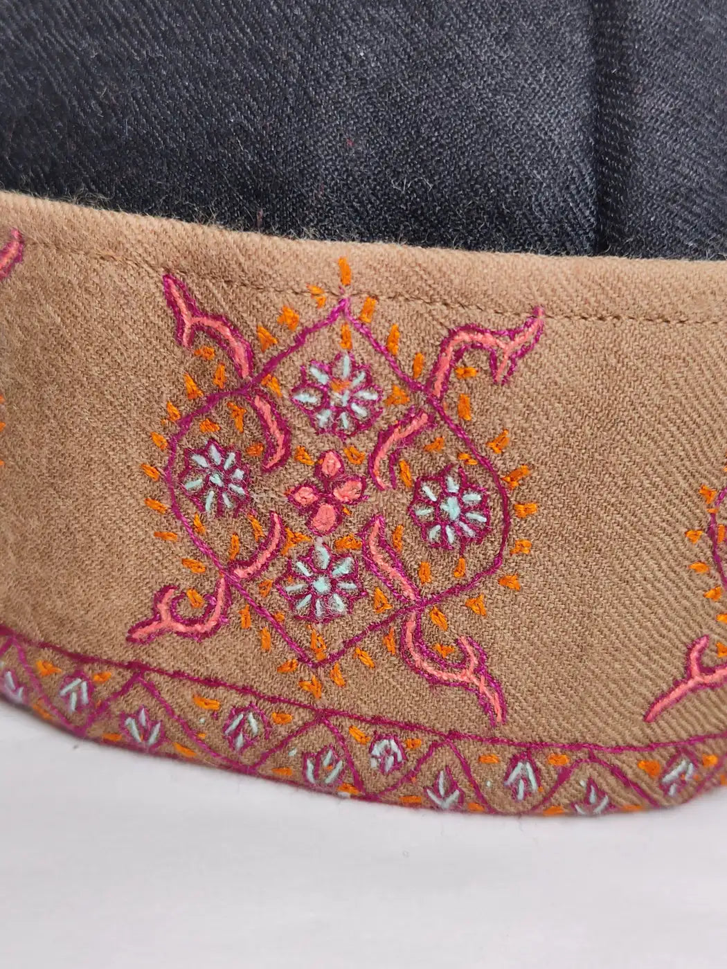 symmetrical sozni motif embroidery 