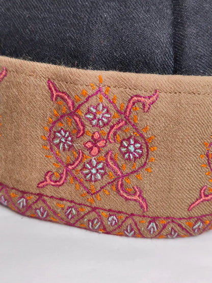 symmetrical sozni motif embroidery 