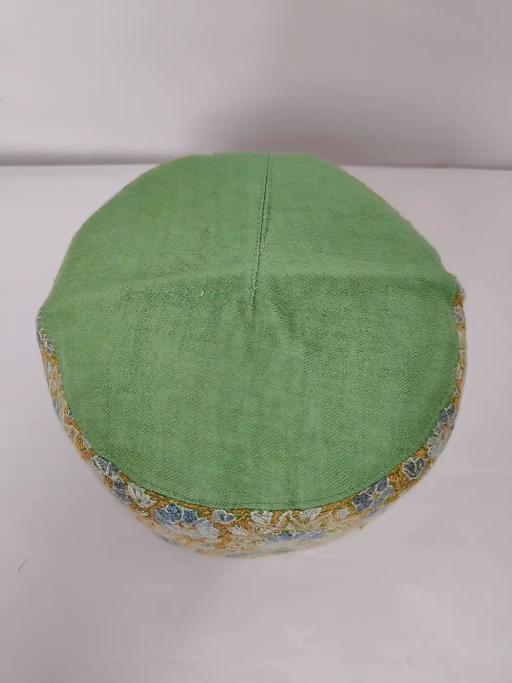 green topi Kashmiri top side plain