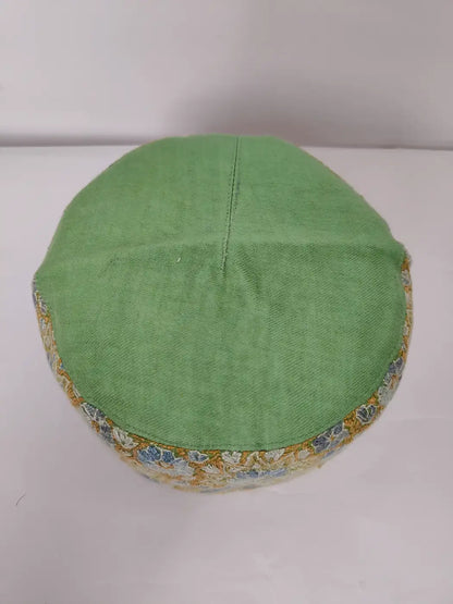 green topi Kashmiri top side plain