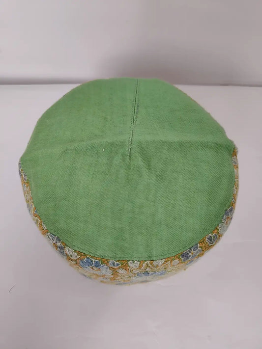 green topi Kashmiri top side plain