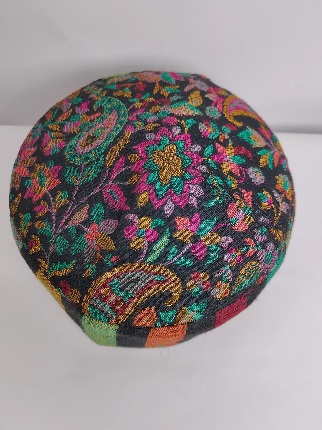 lightweight kani cap top side from Kashmir 