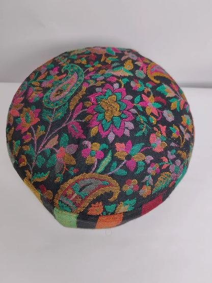 lightweight kani cap top side from Kashmir 