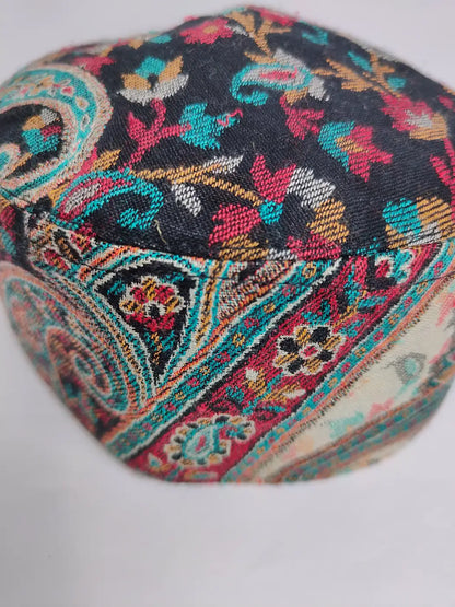 Kashmiri cap in kami woven pattern 