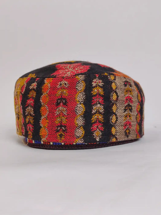 Kani Cap Syed Alam Kashmiri Chinar Stripes