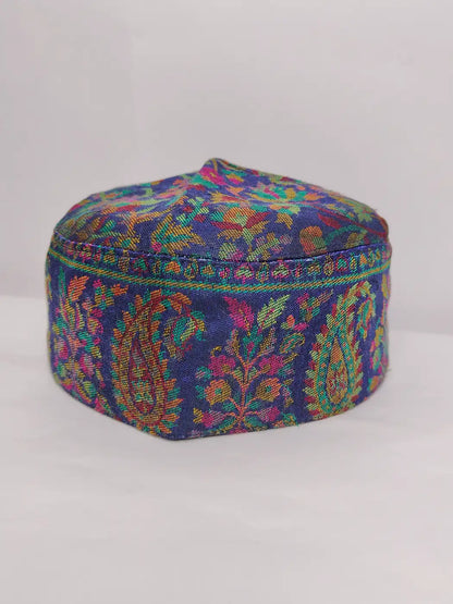badam motif kani cap across sides