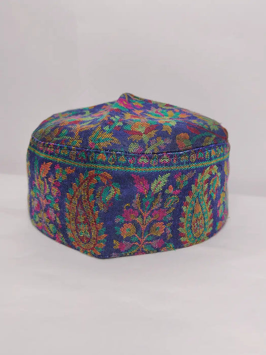 badam motif kani cap across sides