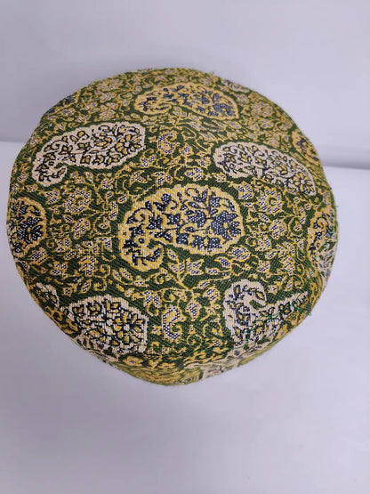 Kashmiri kani traditional cap with floral woven pattern