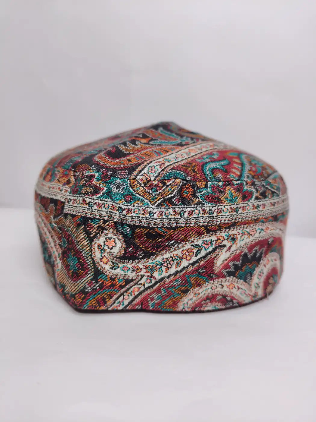 Kashmiri kani cap with all over florals