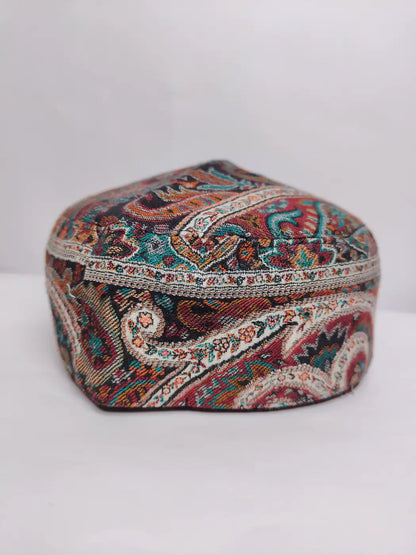 Kashmiri kani cap with all over florals