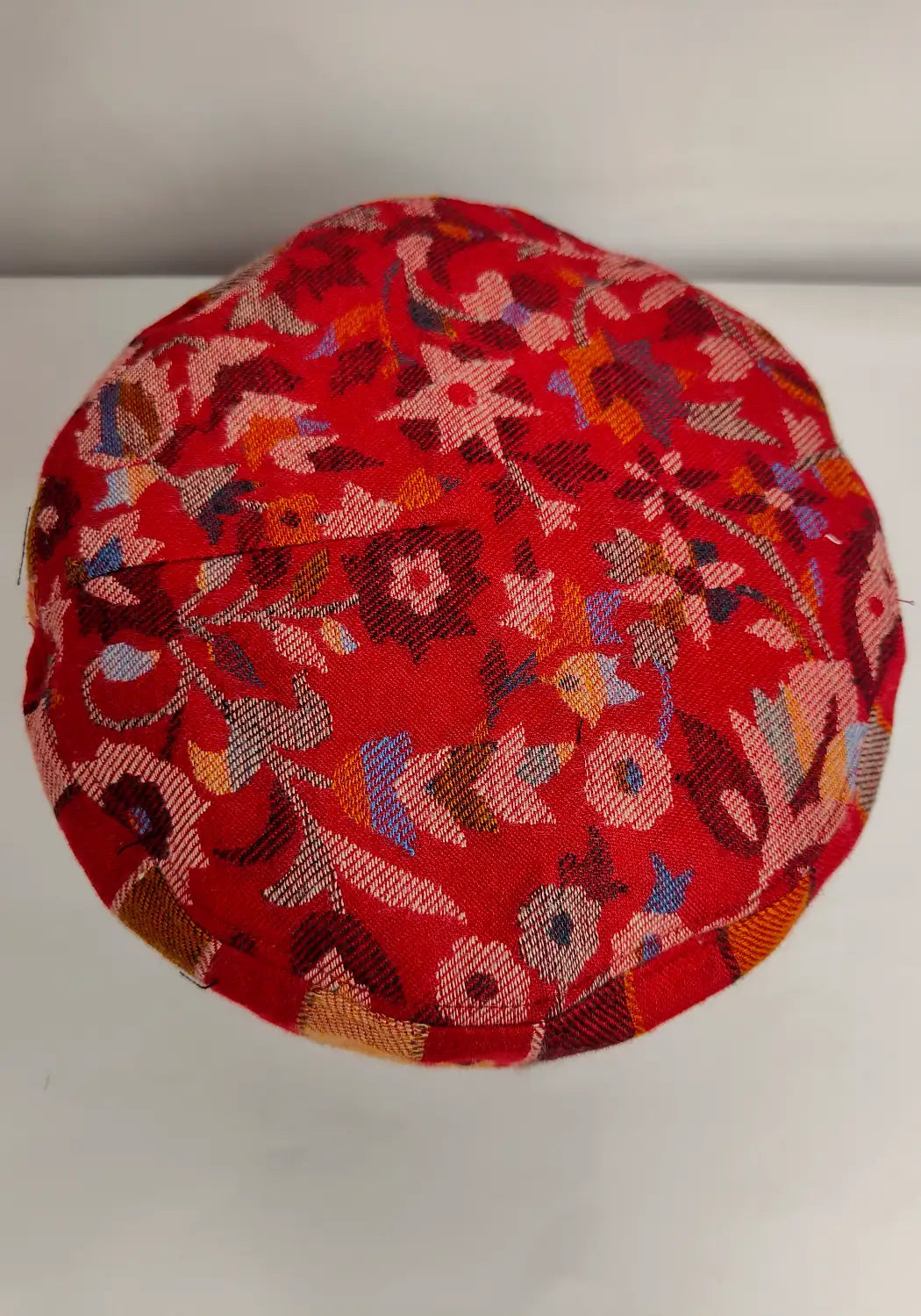 top side kani work of the Kashmiri unique cap