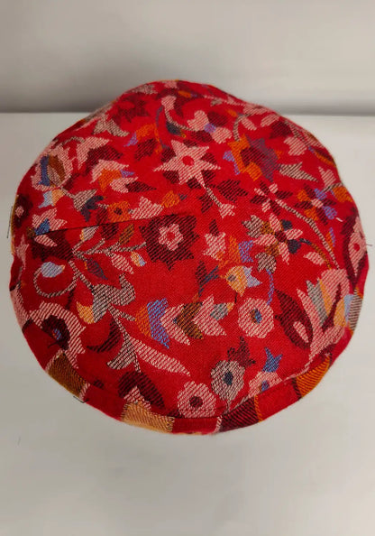 top side kani work of the Kashmiri unique cap