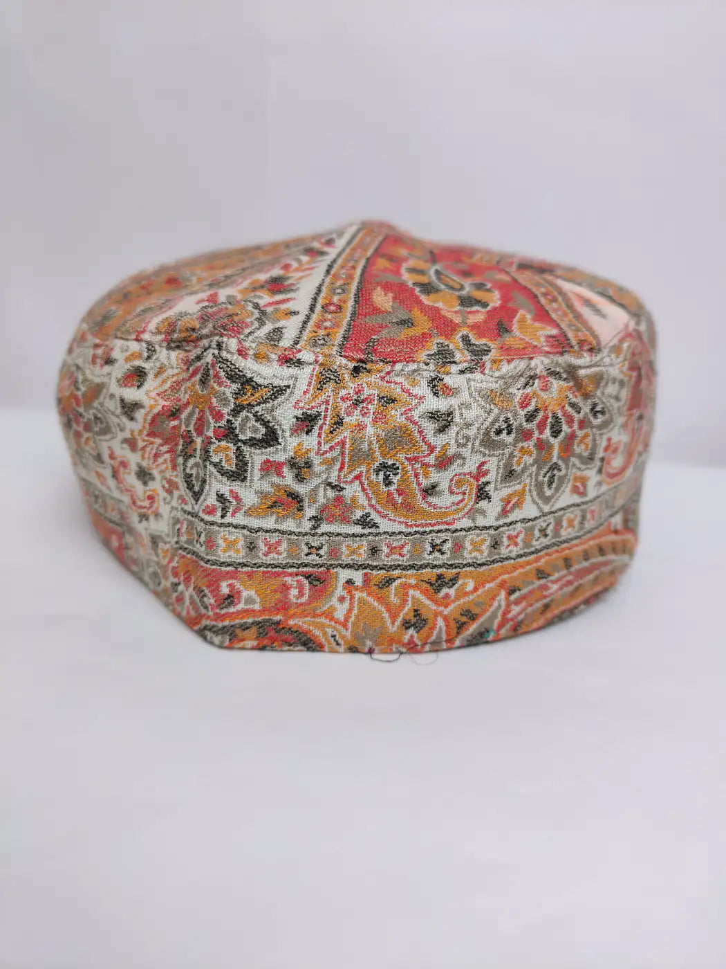 Api Rim Shazil Cream Kashmiri Round Kani Cap Shazil – Sarposhi
