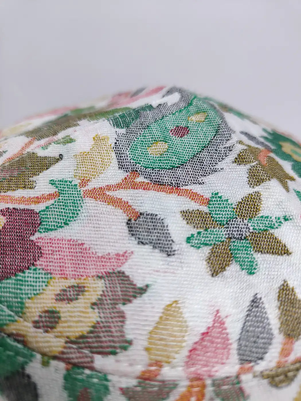 floral pattern in woven kani pattern