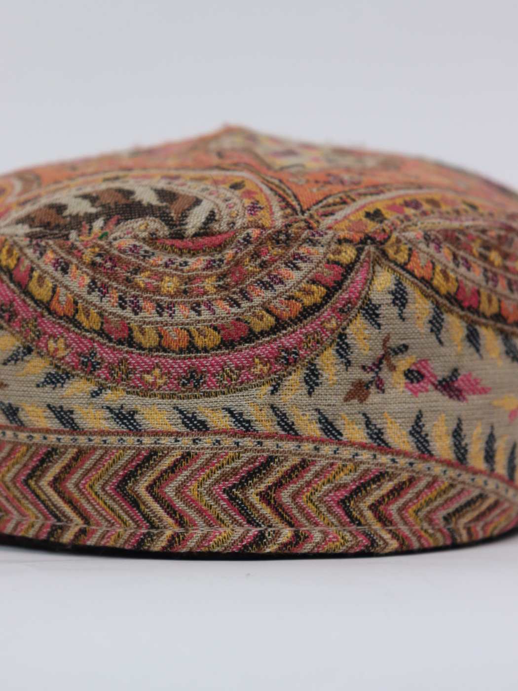 Kashmiri cap in floral motifs 