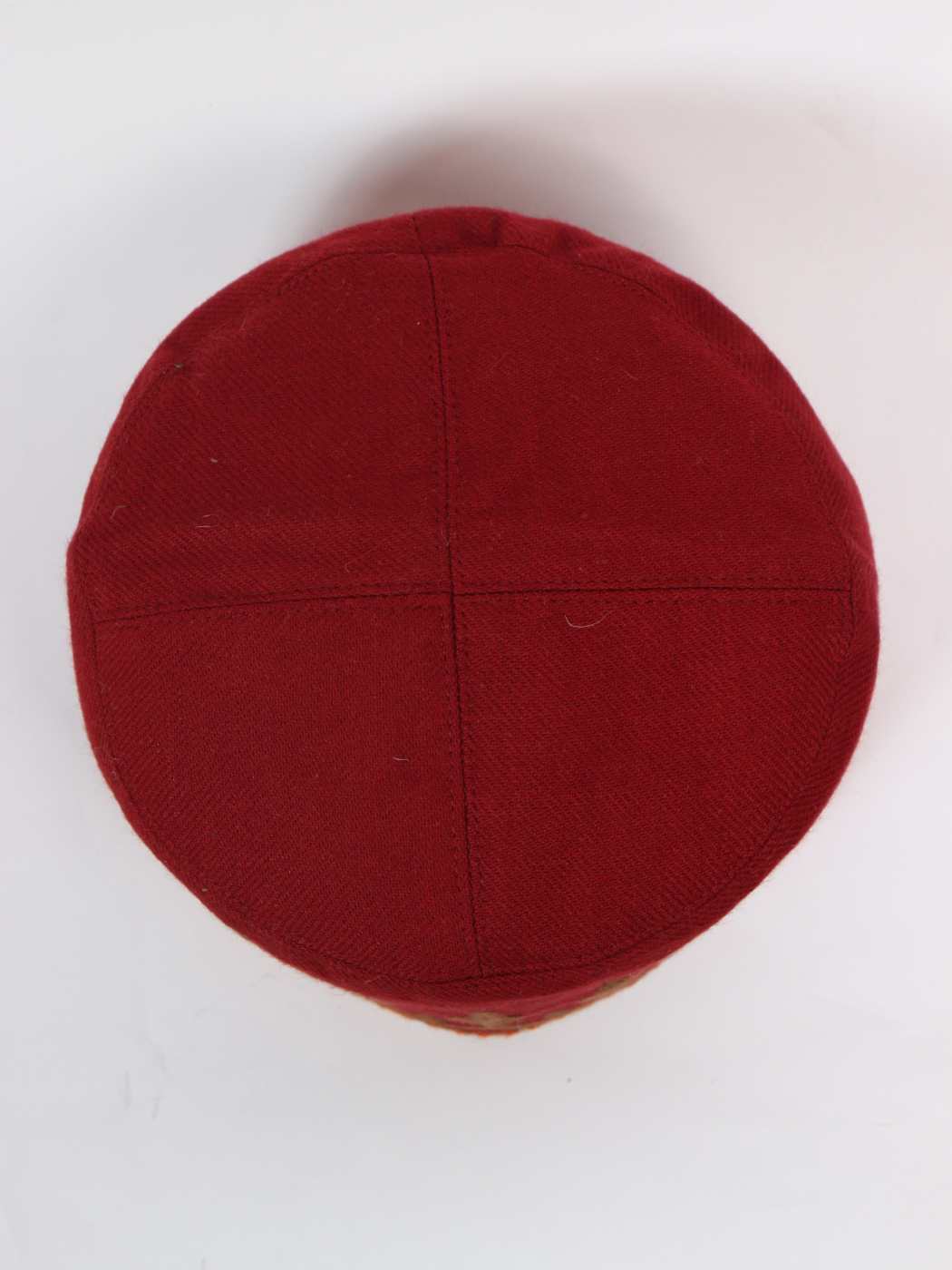 Aetbar Classic Kashmiri Maroon Cap with Aari Embroidery