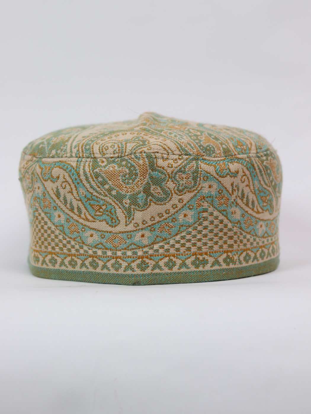 green Kashmiri cap