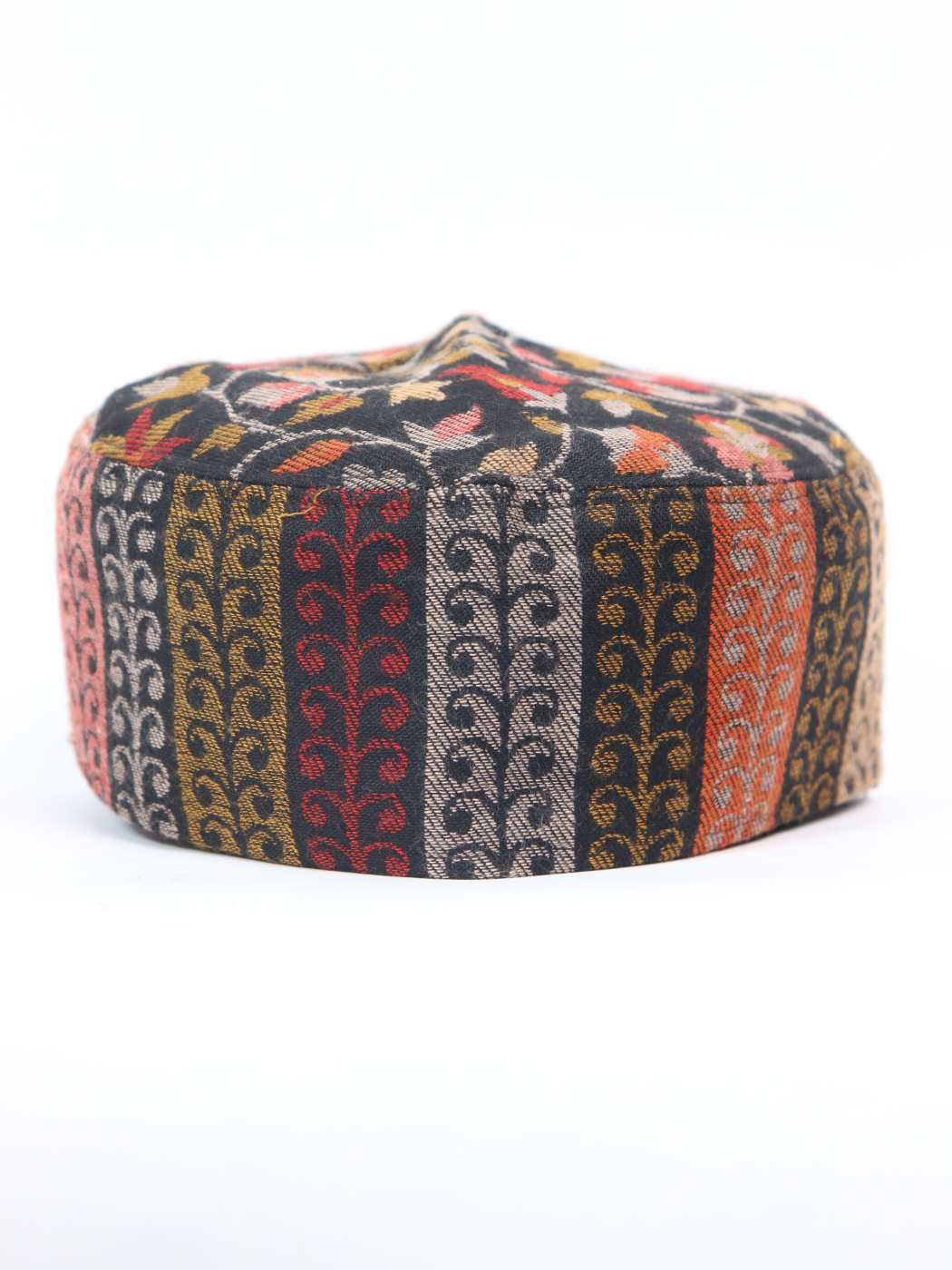 Haji Black Kashmiri Kani Mens Cap