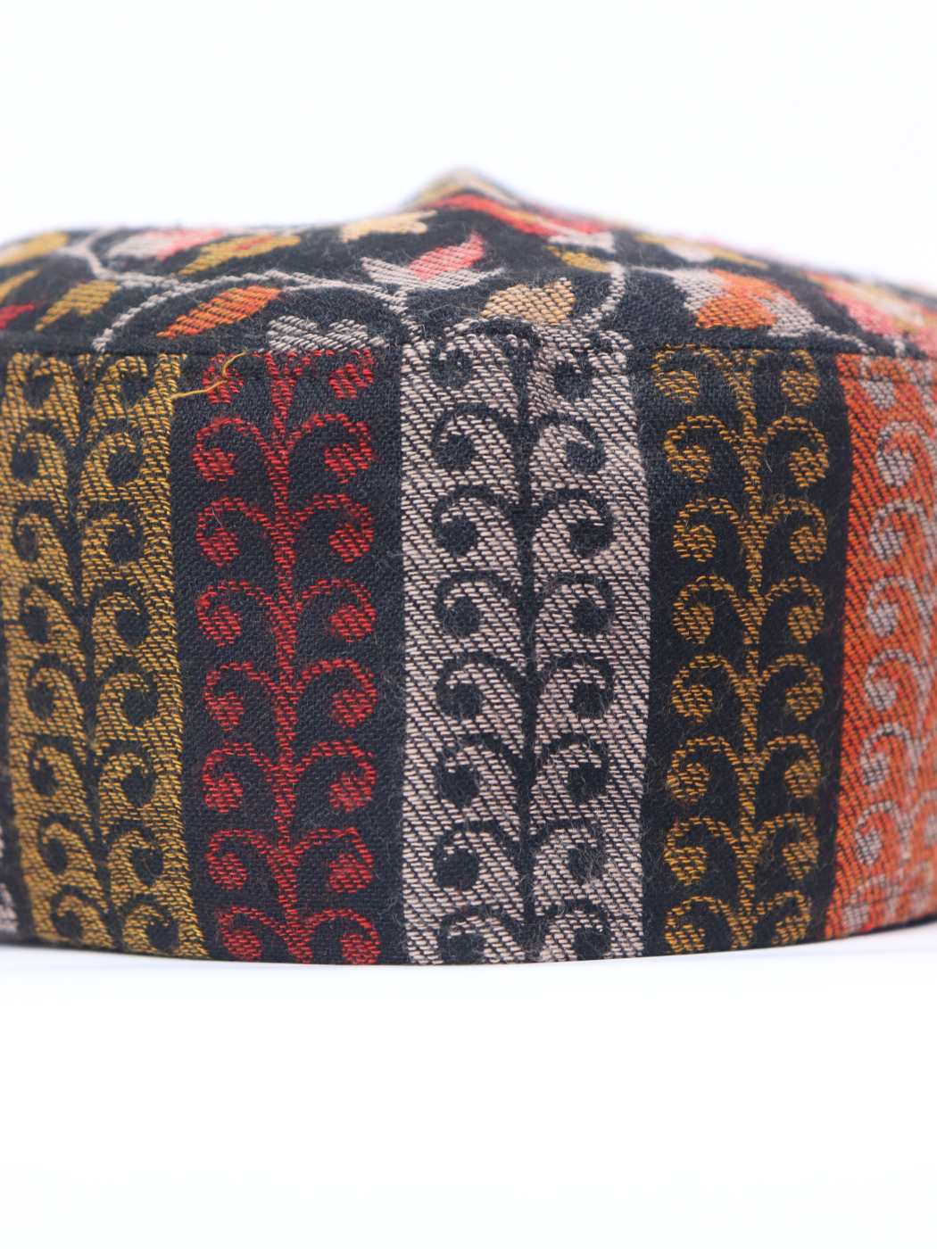 Haji Black Kashmiri Kani Mens Cap