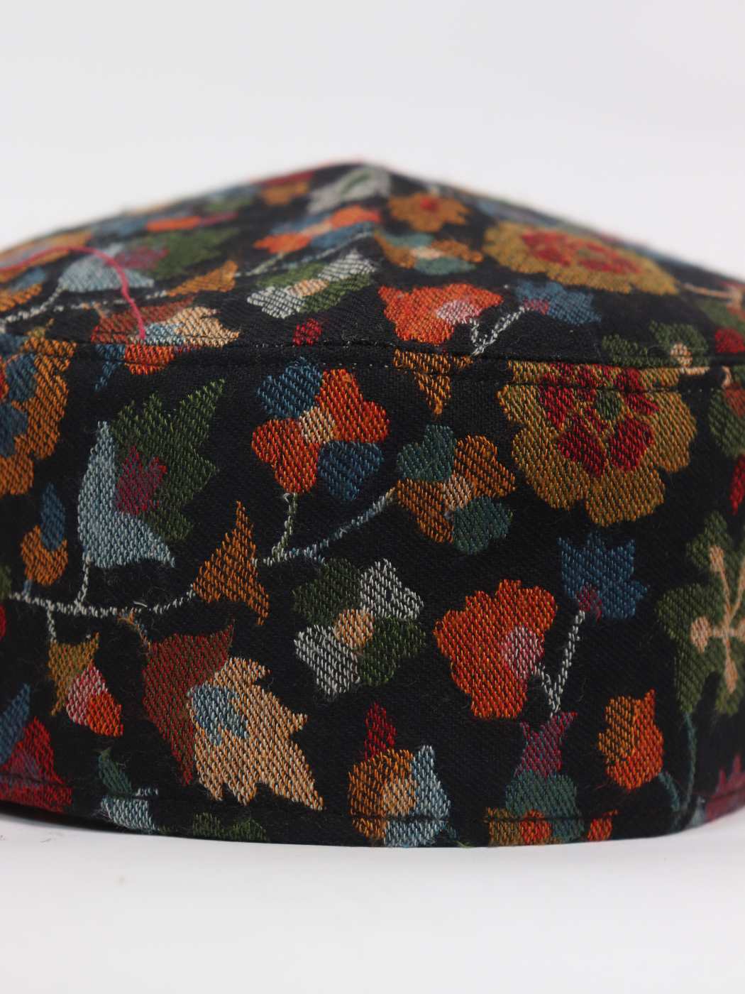 Kashmiri Designer Kani Cap in Taseer Black