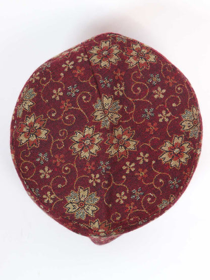 round cap in florals