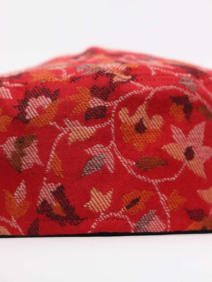 red kani woven cap