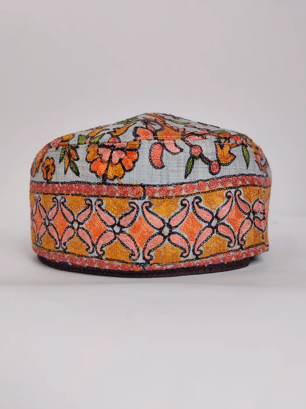 Grey Foldable Nalki Aari Work Cap