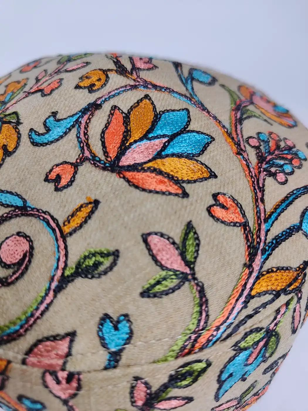 Nalki Aari Work Best Beige Cap