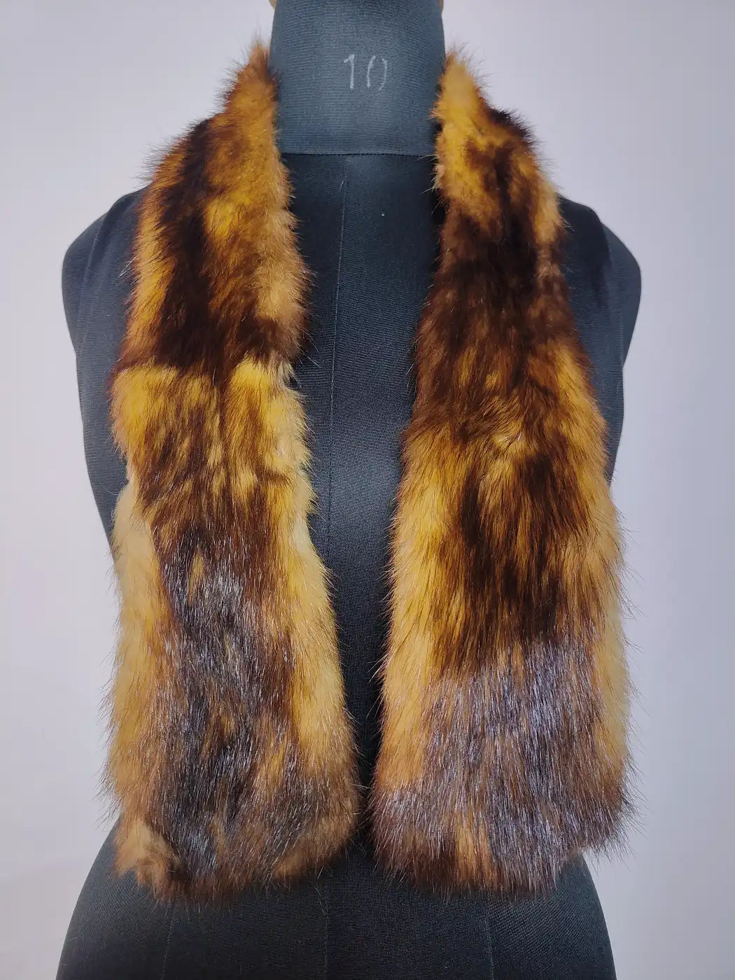 Mens Natural Fur Tie | Scarf