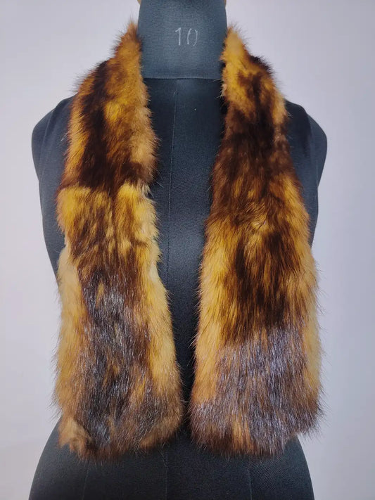 Mens Natural Fur Tie | Scarf