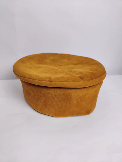 Orange colour pakol cap plain