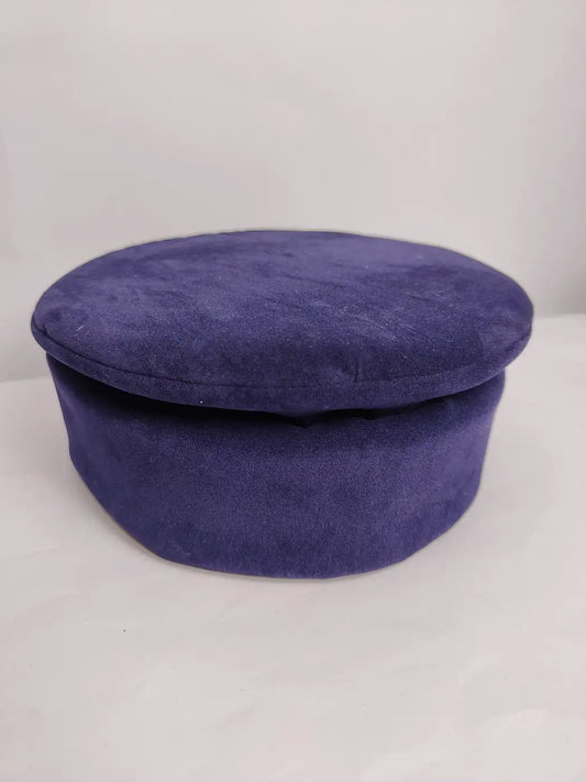 Sarkash Pakol Cap in Dark Blue Velvet