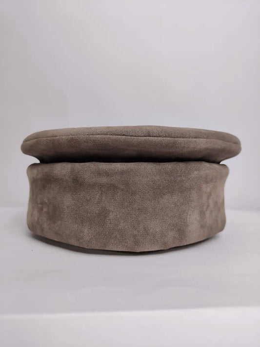 beige afghani pakol cap from Kashmir 