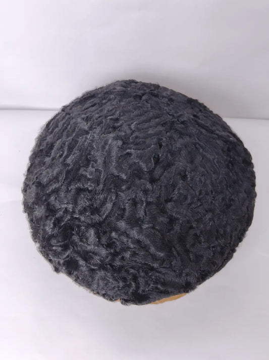 Kashmiri round cap top side in karakul fur