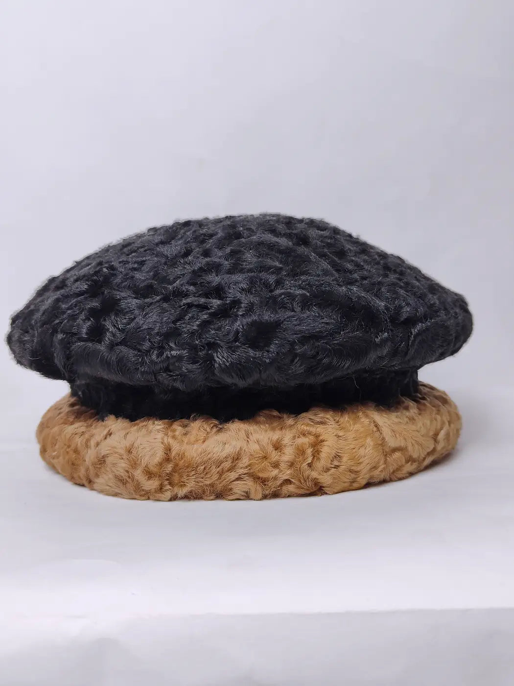Kashmiri karakul fur cap round