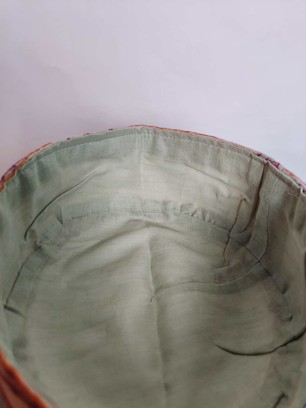 Toosha Beige Cap Dildar with Kashmiri Hand Sozni Embroidery