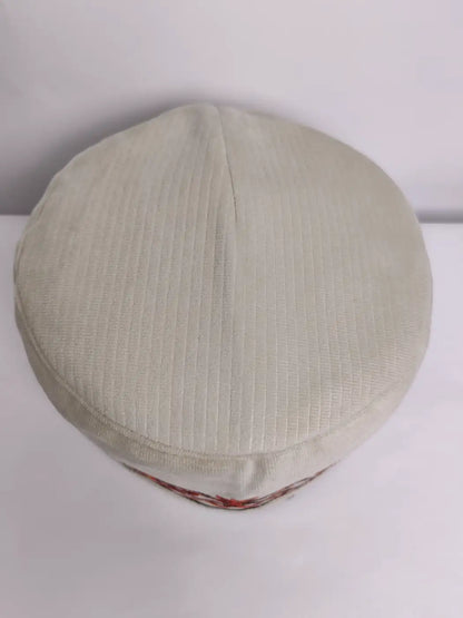 velvet topi top side in white
