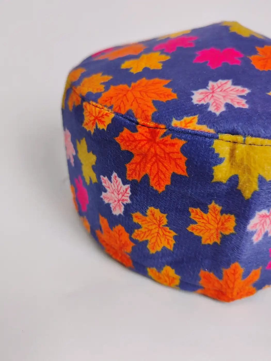 Velvet Foldable Kani Cap | Chinar Dark Blue