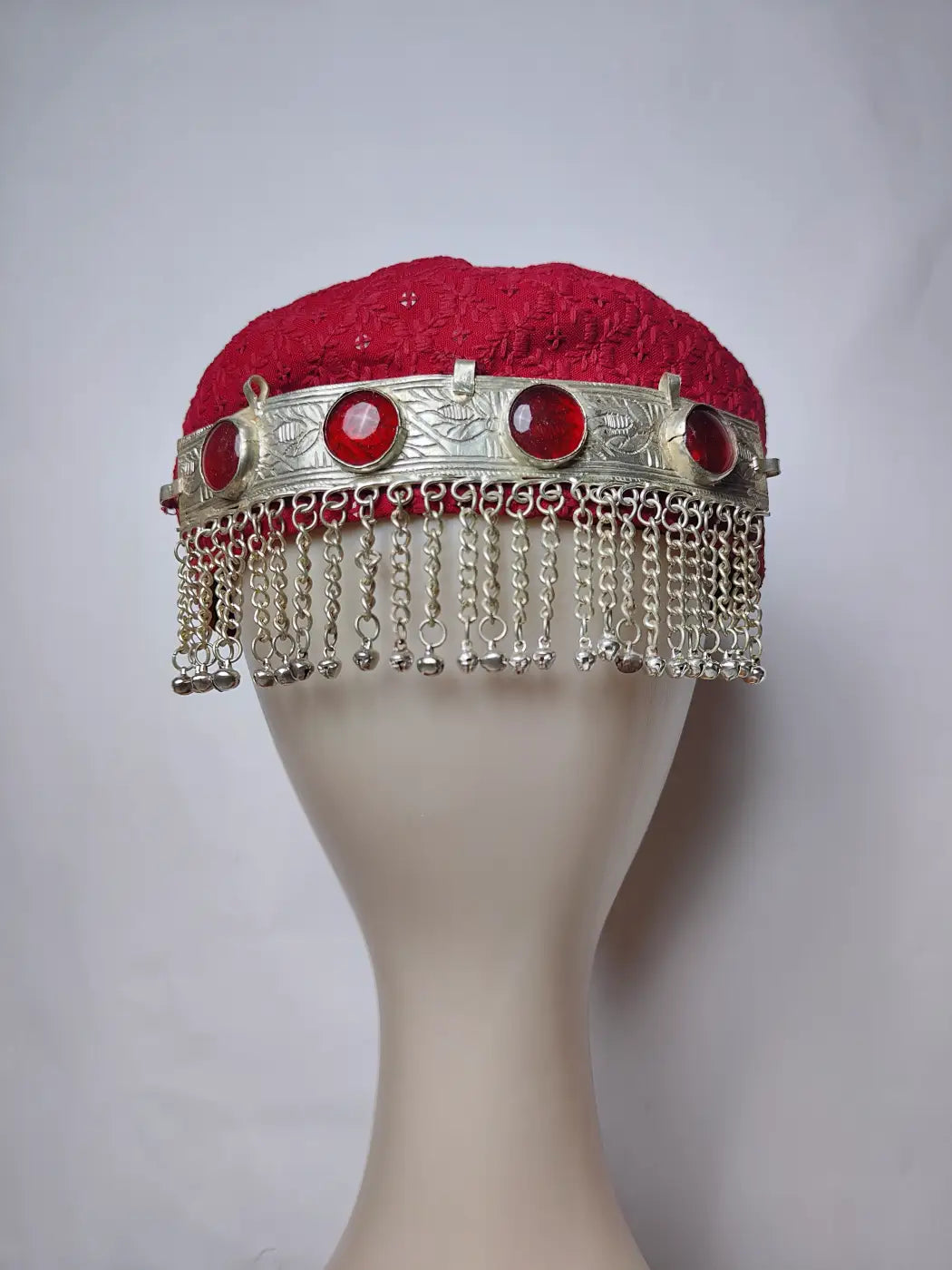Shehzar Kashmiri Kasaba Cap in Vintage Style for Women