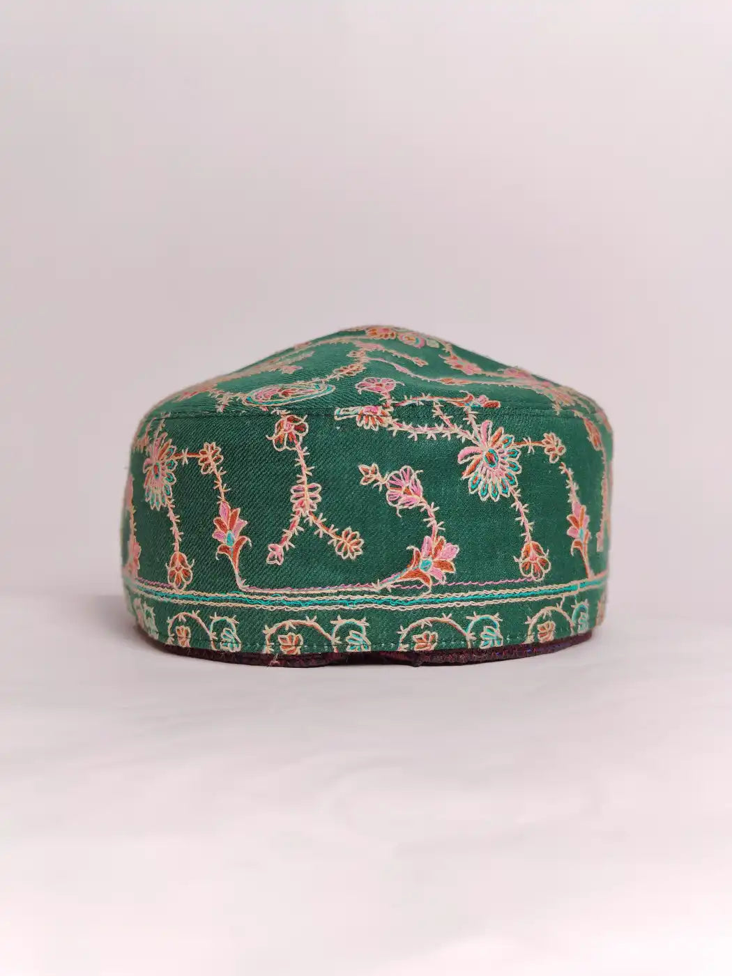 Sozni Needlework Green Designer Cap