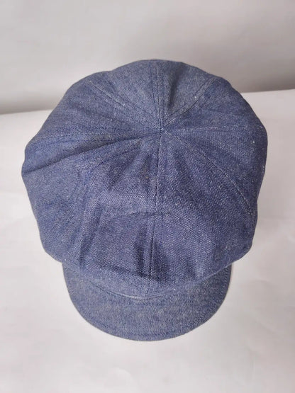 blue denim jeans cap top side