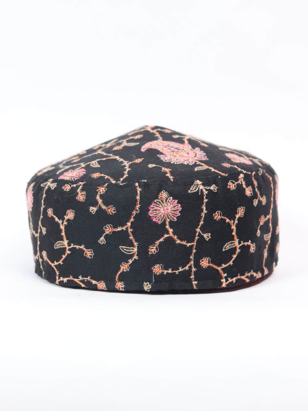 Black Sozni Jaal Cap from Kashmir | Barakah